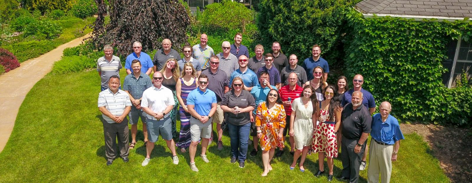 Drone photo of Felins Family