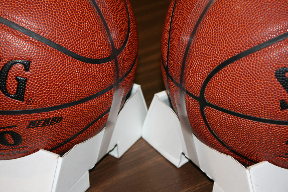 retail banding, display banding, basketballs