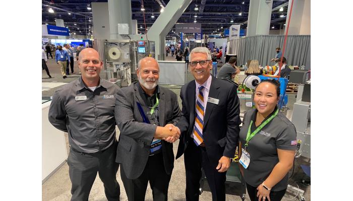 Andrew Barrieau, Ben Vlieger, Joe Angel and Victoria Sithy at Pack Expo 2021