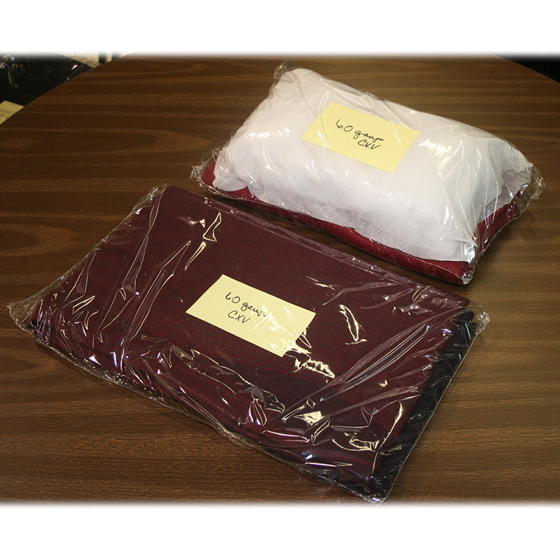 Security overwrapping, shrink wrapping, blankets, pillows