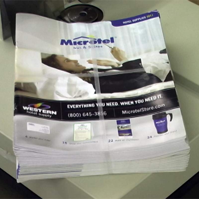 Multipacking, bundling, strapping, catalogs, magazines, brochures