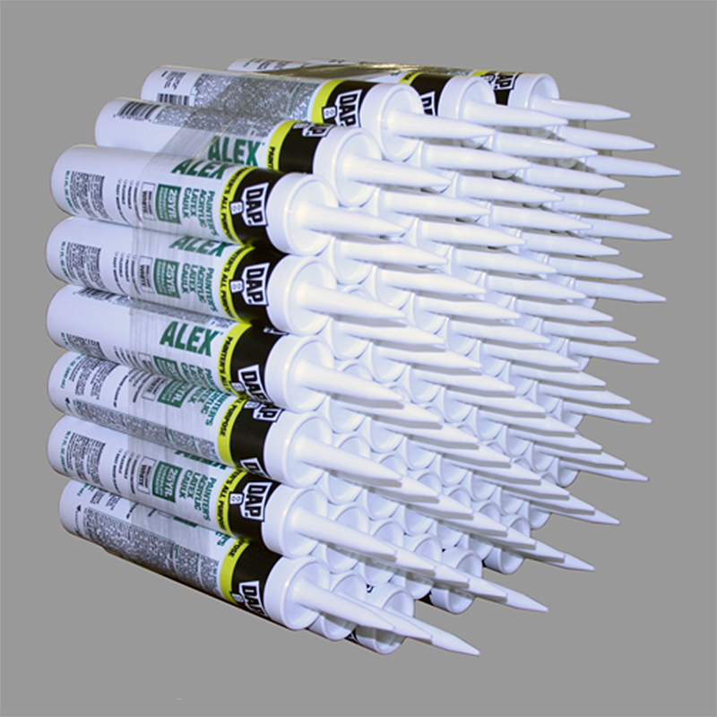 Caulking Tubes, Stretch Film Banding, unitizing, multipacking, bundling