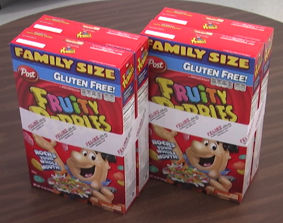 retail banding, display banding, multipacking, unitizing, banding, cereal boxes