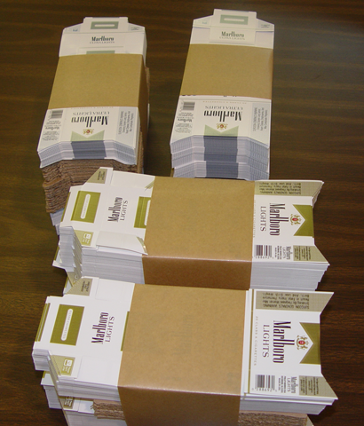 process banding, unitizing, cigarette cartons