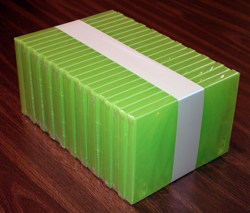 process banding, unitizing, banding, dvd covers