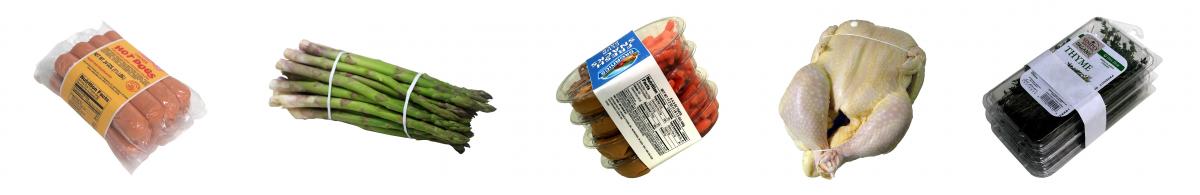 bundled, packaged and labeled food products