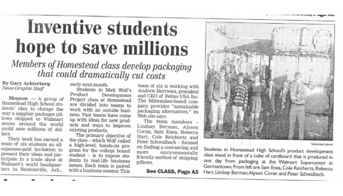 Homestead Students Impress Wal-Mart