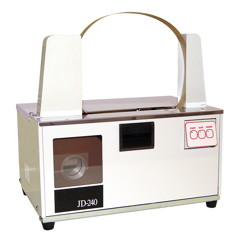 JD240 Heat seal banding machine, paper banding, tabletop bander