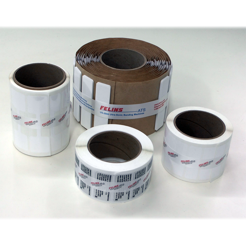 Label Rolls Banded with US-2000 LD 20mm Banding Machine