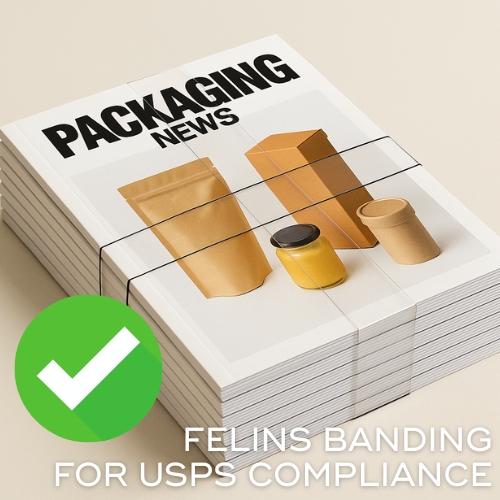 Mailing with Paper or Plastic Strapping for USPS Compliance – Felins, Inc. Packaging