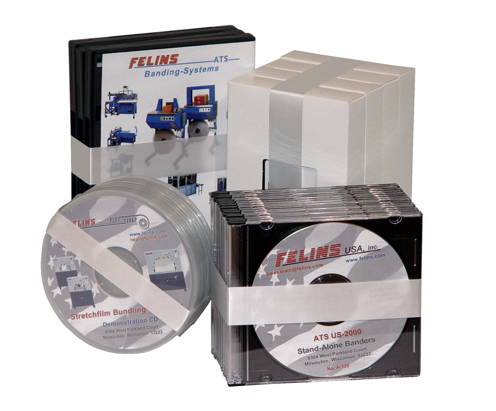 Multipacking, unitizing, banding, cds, tapes