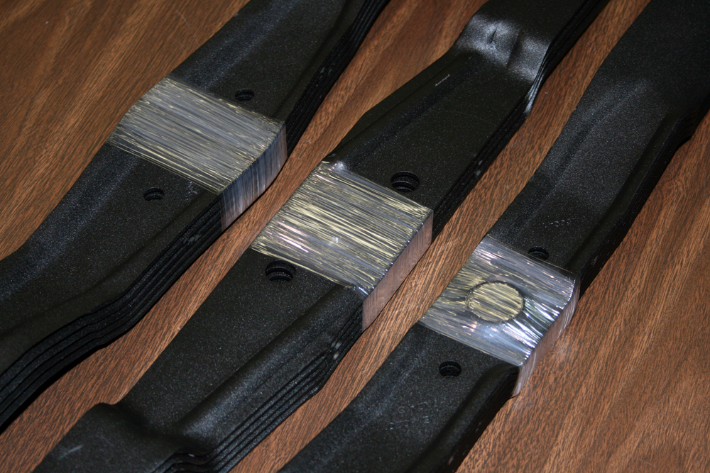 Mower Blades, Stretch Film Banding, unitizing, multipacking, bundling