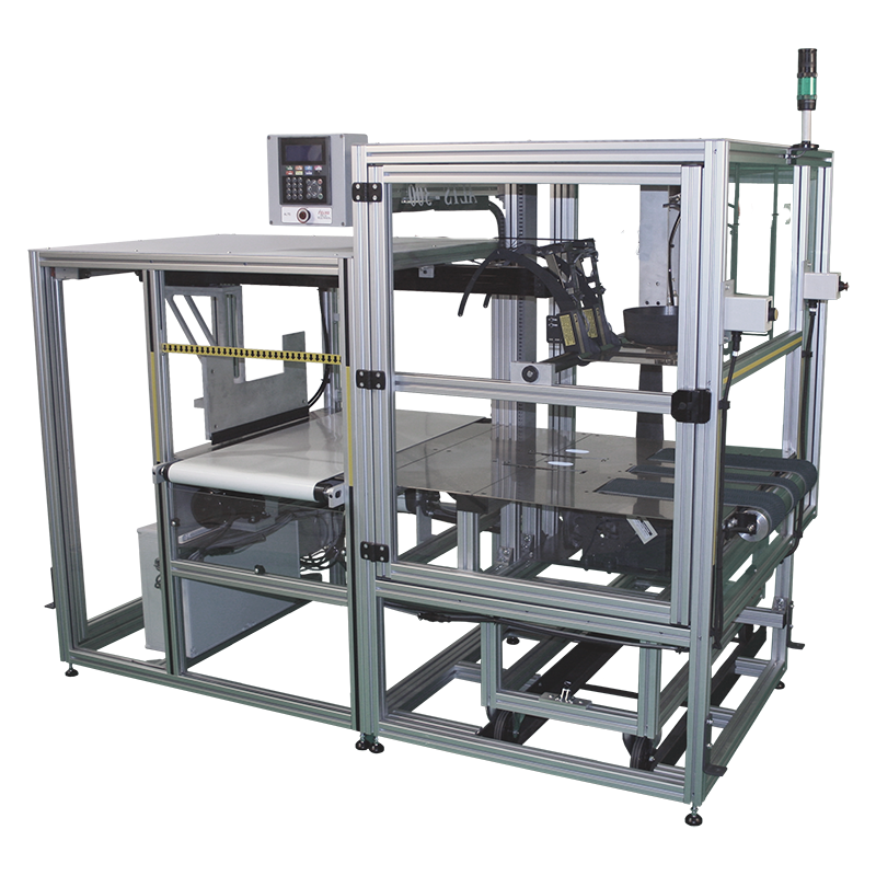 Automated tying machine, automatic laundry tyer, Pak-Tyer, ALTS tying station