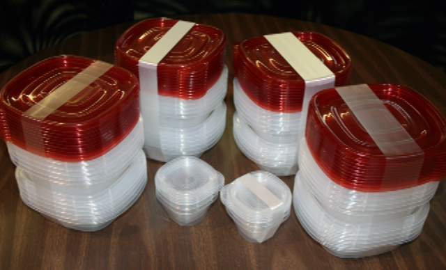 Multipacking, unitizing, banding, plastic containers