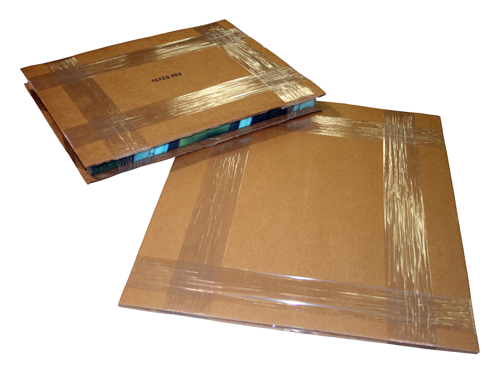 stretch film banding, wrapped posters for shipping