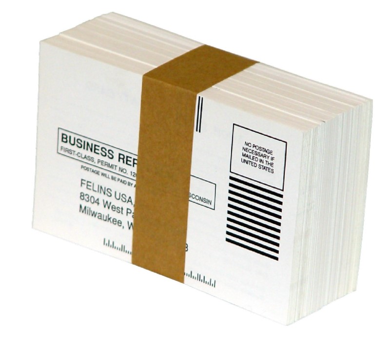 Banding Business Cards & Documents Packaging for Stack of Postcards