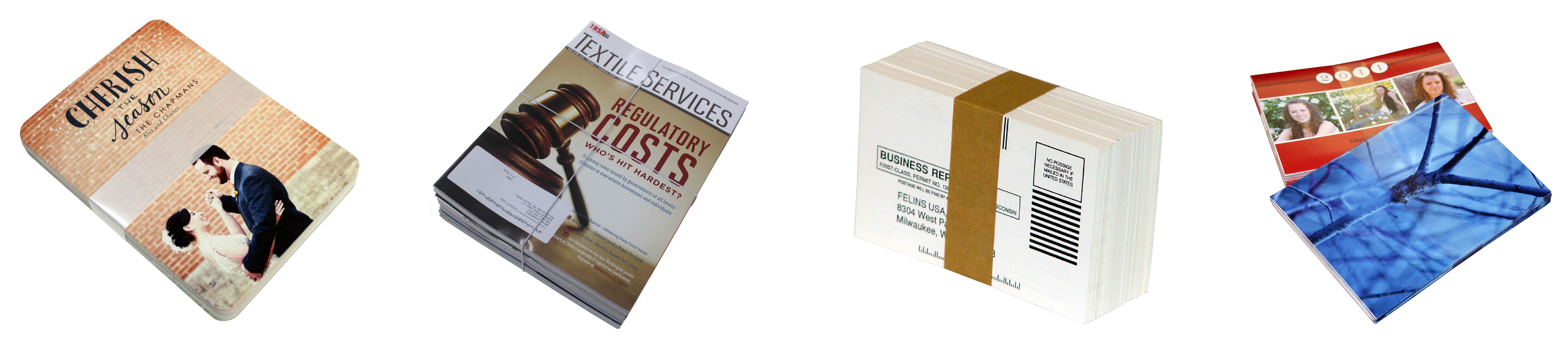 bundled, packaged printed products