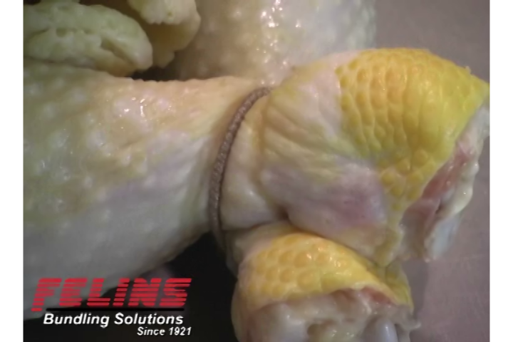 Trussed Chicken, Tying, unitizing, securing