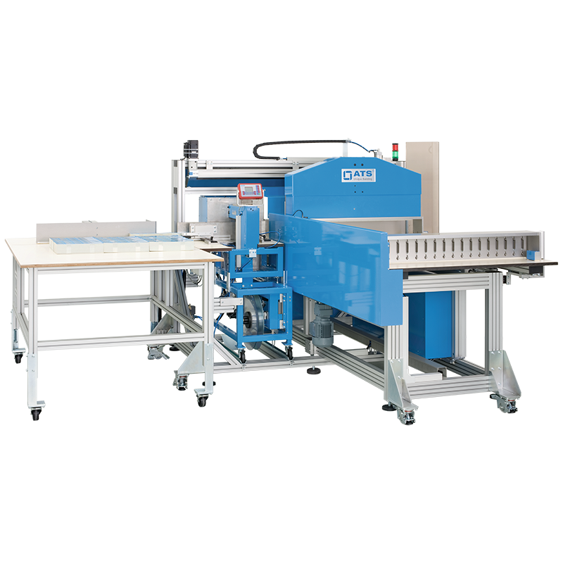 automatic banding, banding off cutter, us-2000, ultra-sonic, paper banding, plastic banding, printed banding