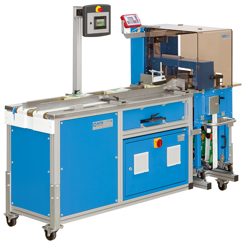 automatic banding, pinshaft conveyor, us-2000, ultra-sonic, paper banding, plastic banding, printed banding