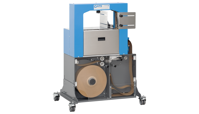 US-2100, wide format, ultra-sonic banding machine, paper banding, plastic banding, preprinted banding material