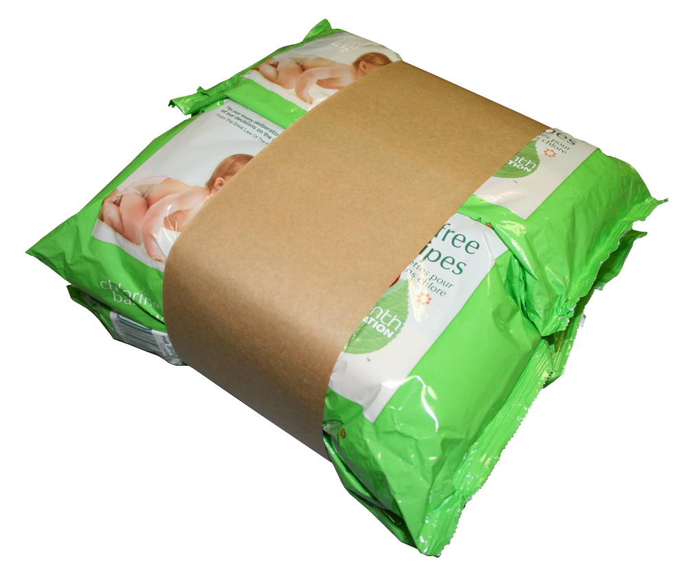 Multipack banding, retail banding, wipes