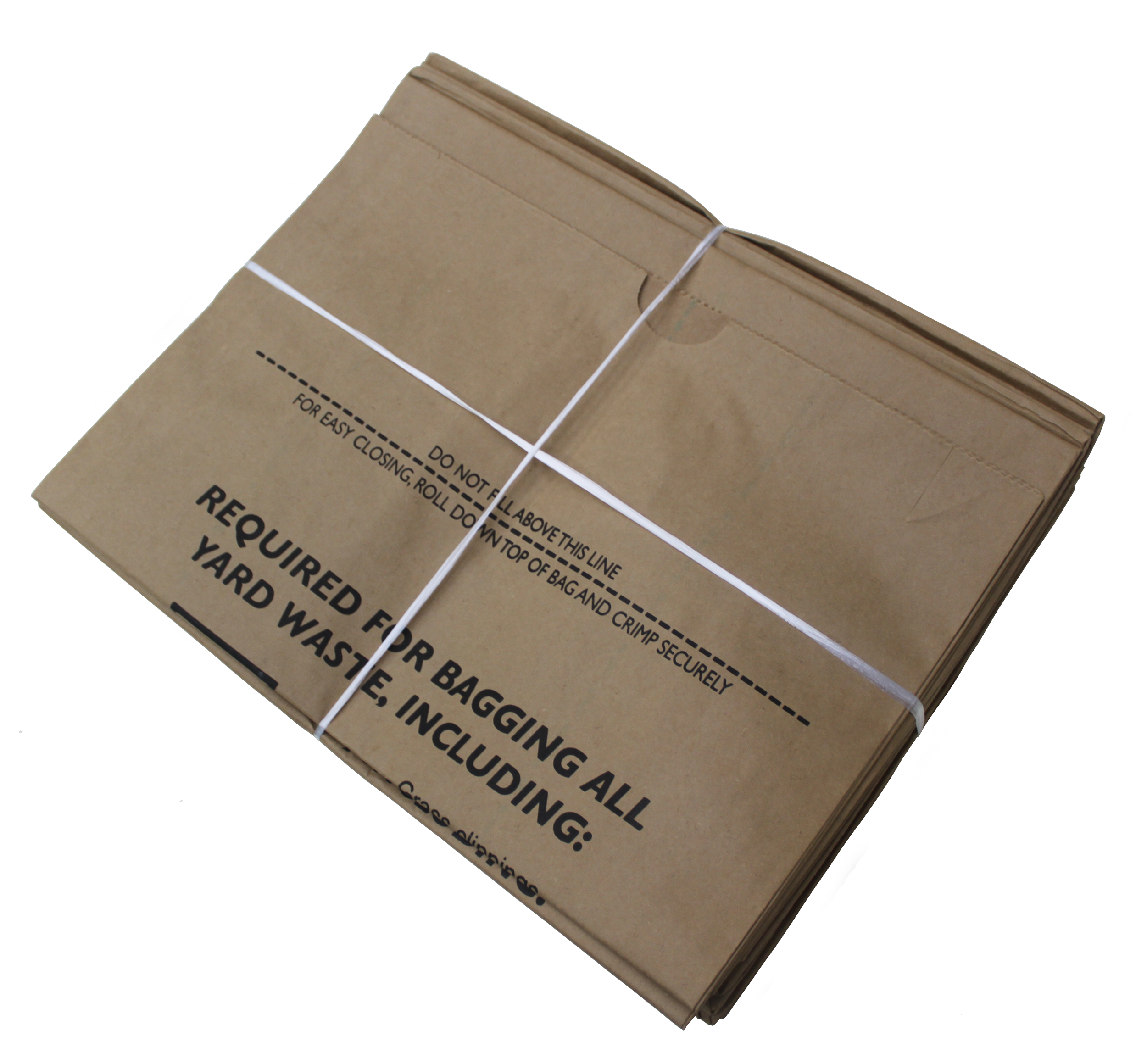 paper bags tied with Rotary Pak-Tyer tying machine