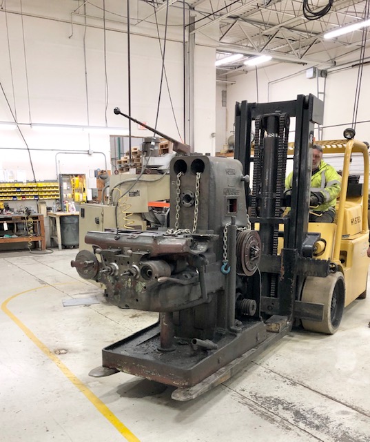 Removing older CNC machines