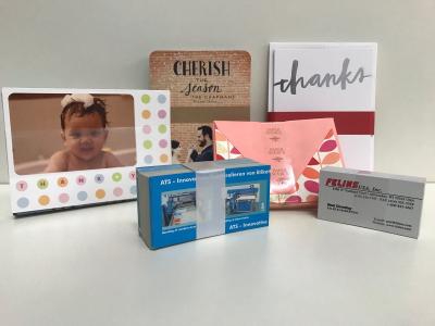 banded cards and printed products