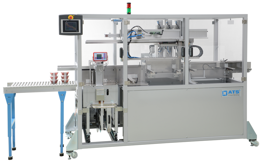 Automatic Club Pack Label Banding Stacking and Multipacking Machine