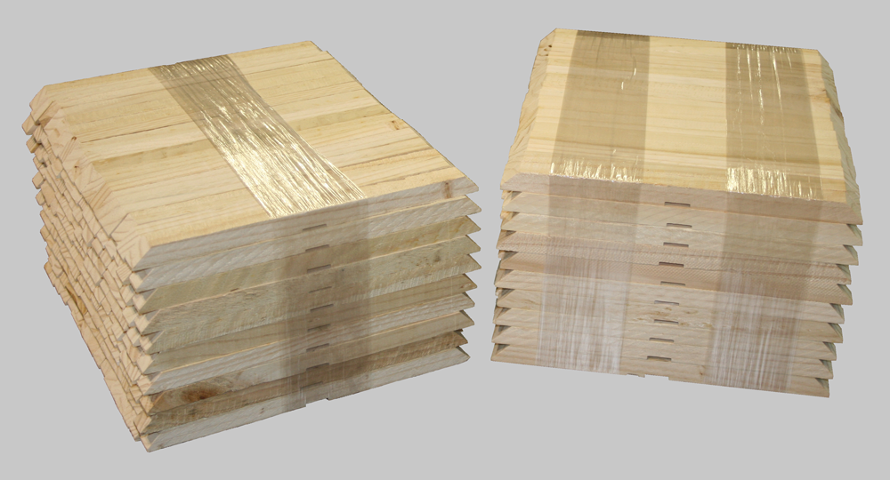 Wood Stakes, Stretch Film Banding, unitizing, multipacking, bundling