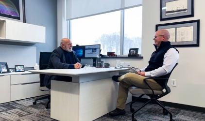 Felins Company Values - Candor with Care, Andrew Barrieau and Ben Vlieger meet to discuss matters in a productive but positive way.