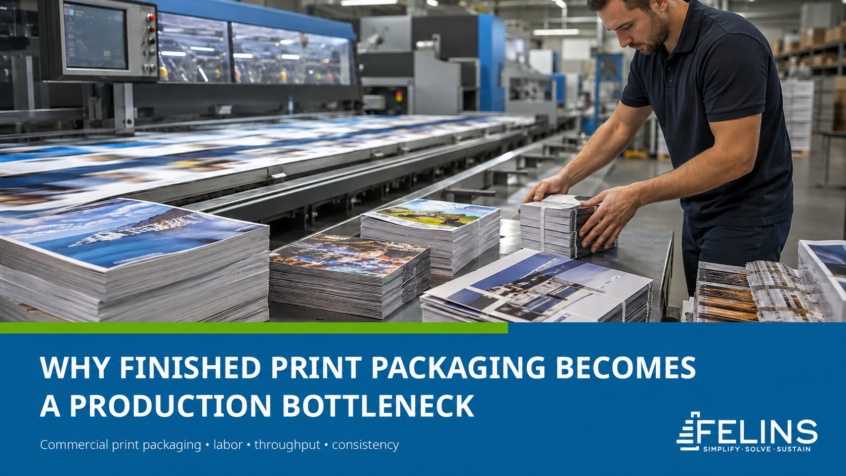 Why Finished Print Packaging Becomes a Production Bottleneck – Felins Packaging Automation Insights
